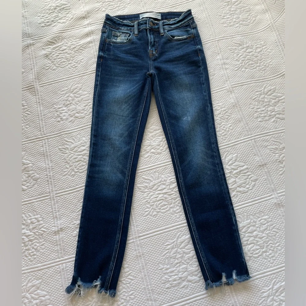 Buckle Hudson Mid-Rise Ankle Skinny Denim Jeans 24 Dark Wash BRIDGE BY GLY - Picture 5 of 15